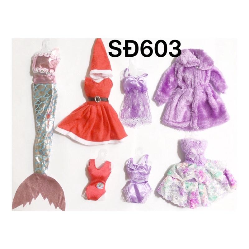 Combo 6 loại quần áo búp bê 30 cm
