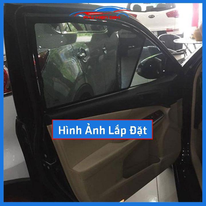 Bộ 4 rèm chắn nắng nam châm Camry 2012-2013-2014-2015-2016-2017-2018 khung cố định chống tia UV