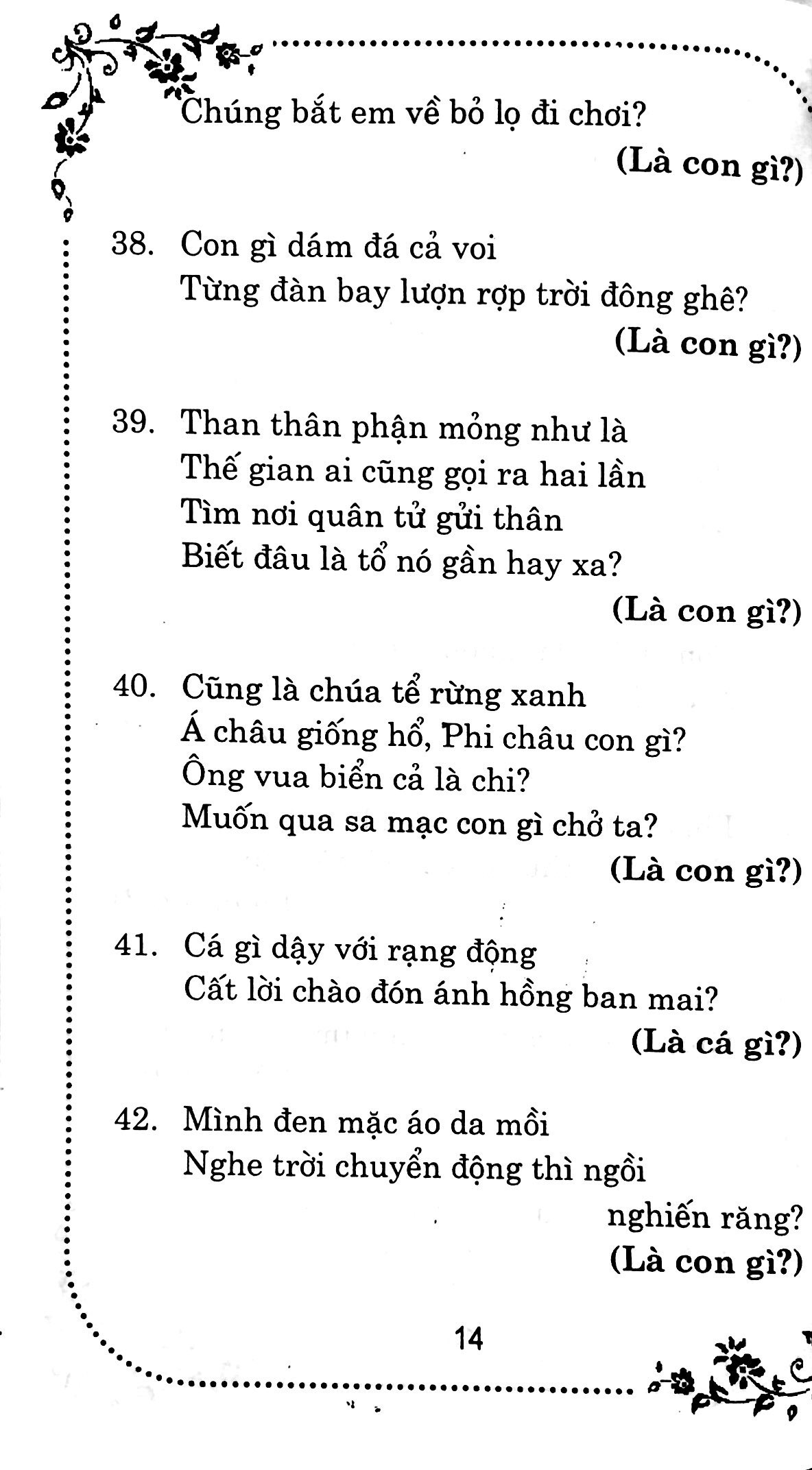 Câu Đố Dân Gian Việt Nam
