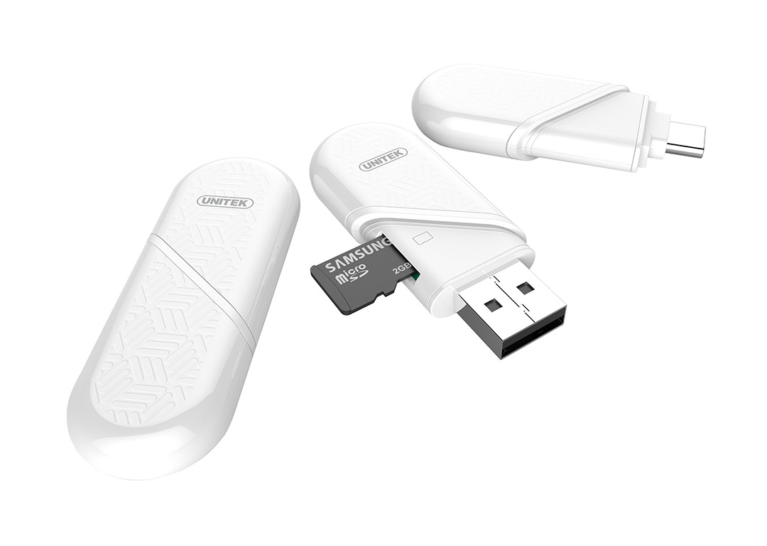 CARD READER TYPE-C/USB 3.0 UNITEK (Y-9323) - HÀNG CHÍNH HÃNG