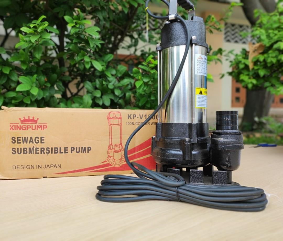 MÁY BƠM CHÌM (NƯỚC SẠCH) 1800W KINGPUMP KP-V1800 - HÀNG CHÍNH HÃNG