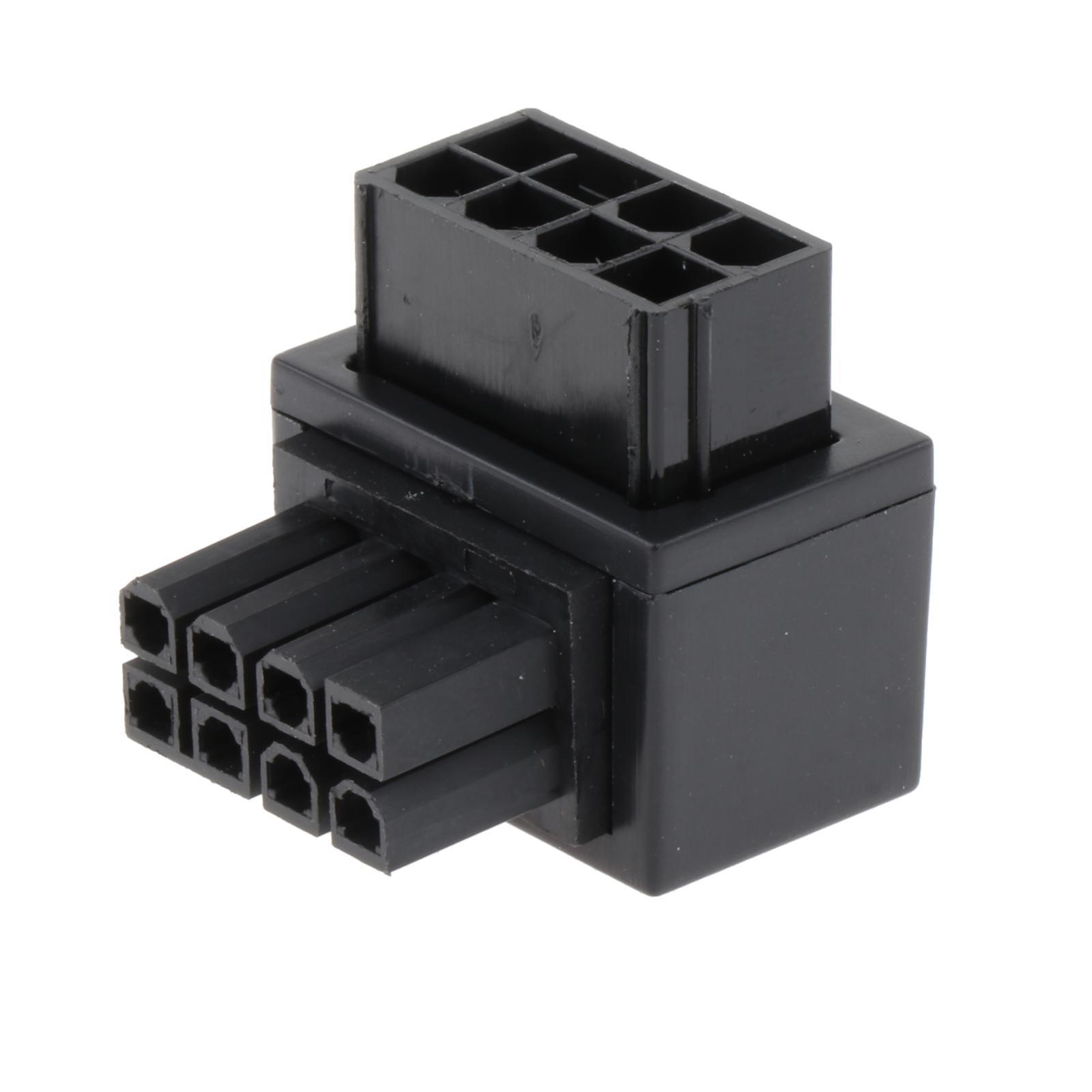 Power Adapter 90 Degree Angled Easy to Use 1x for GPU Desktops Graphics Card