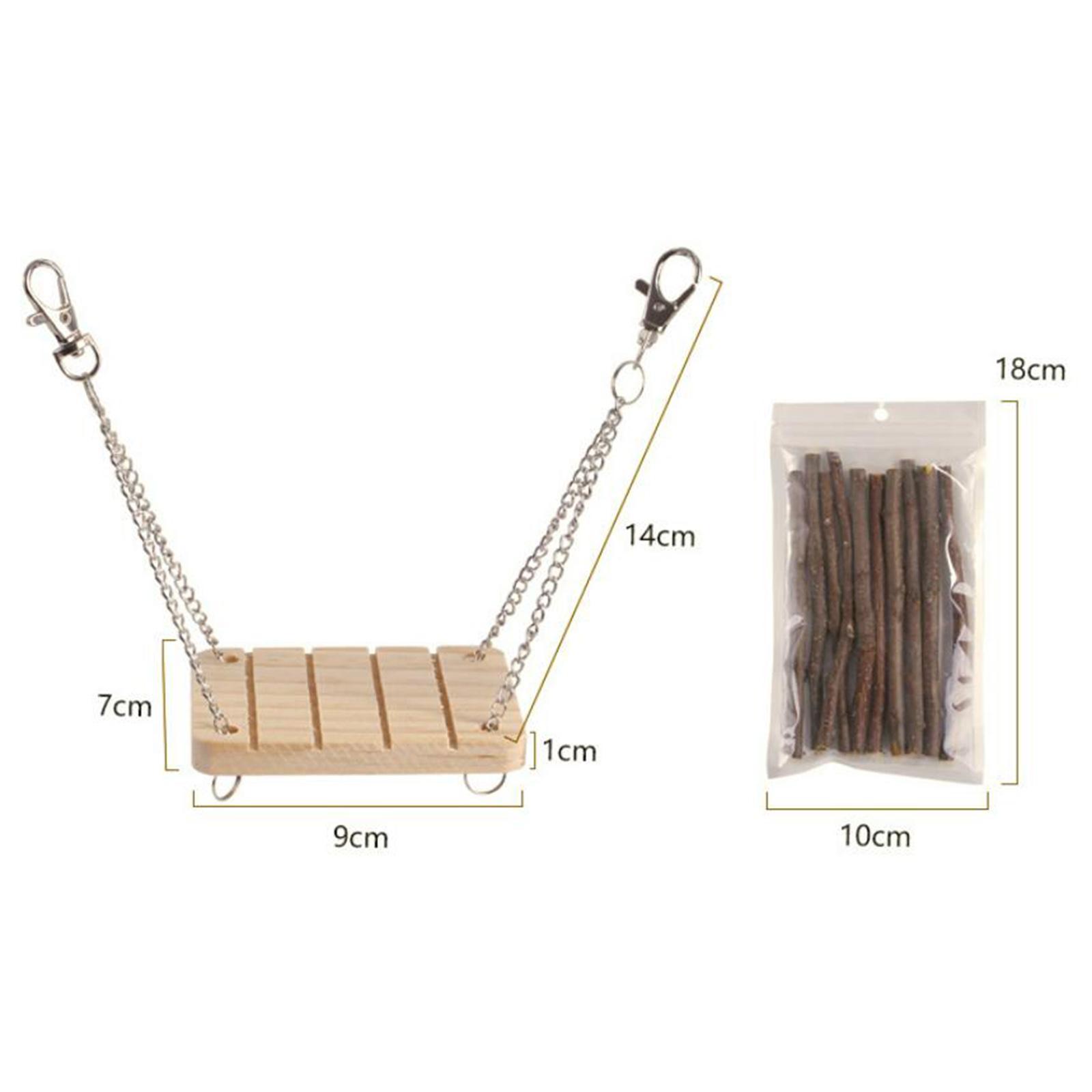 11x Hamster Chew Pets Toy Molar Toy Teeth Care for Guinea Pig Rat Rabbit Bird Hideout