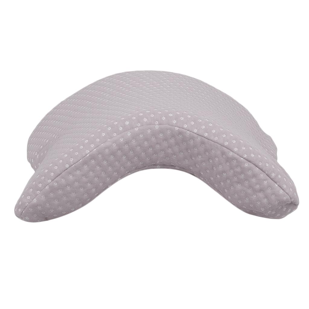 2x Hand Pillow U Shaped Arch Neck Pillow Plain Color for Naps Work Sofa