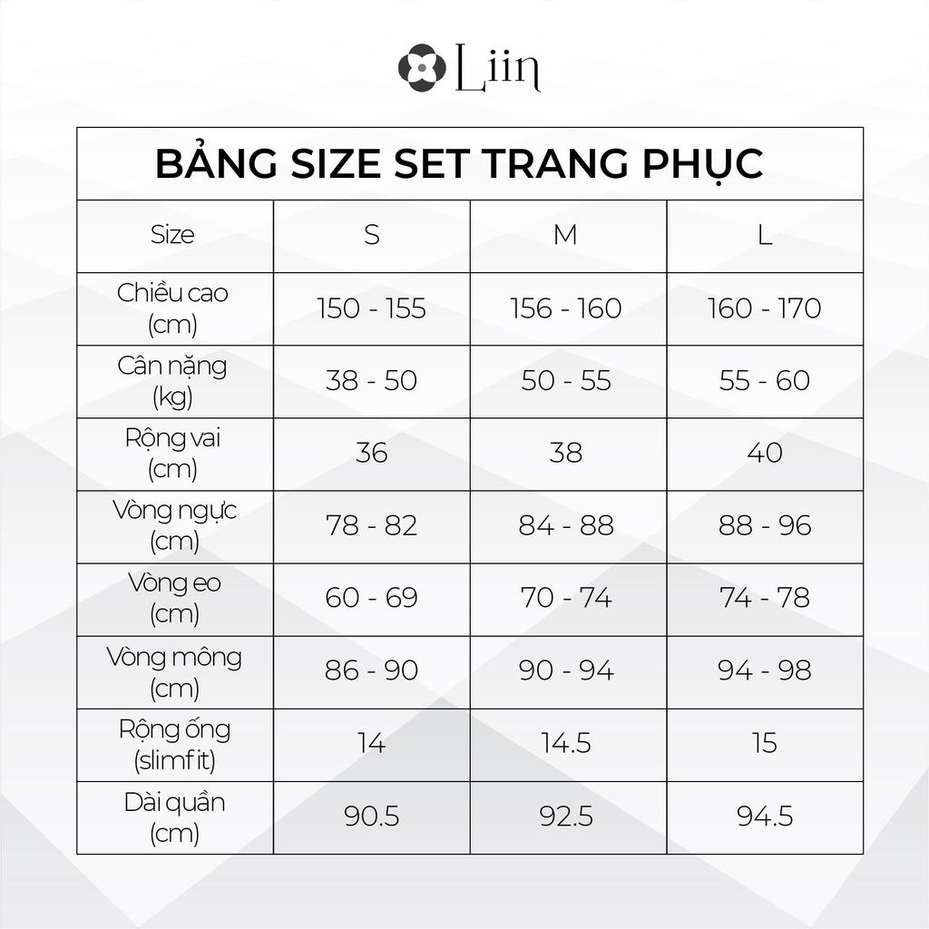 Set vest Xanh Cổ V bo eo kết hợp quần baggy suông phong cách cá tính LINBI S0227