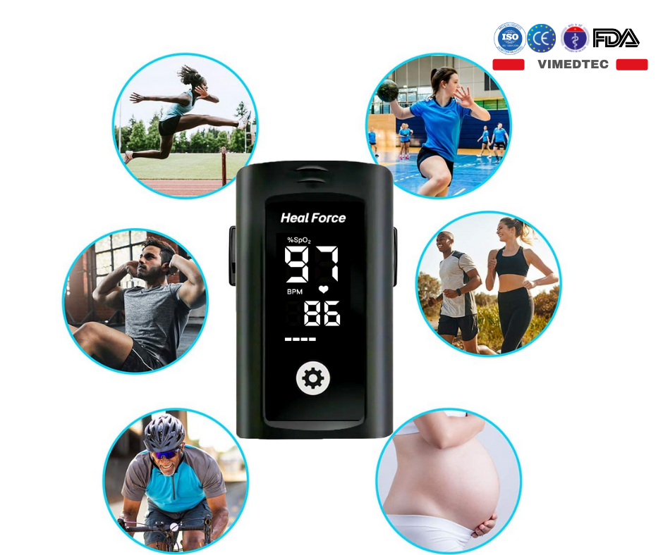 MÁY ĐO NỒNG ĐỘ OXY TRONG MÁU ĐẦU NGÓN TAY HealForce SpO2 Pulse Oximeter