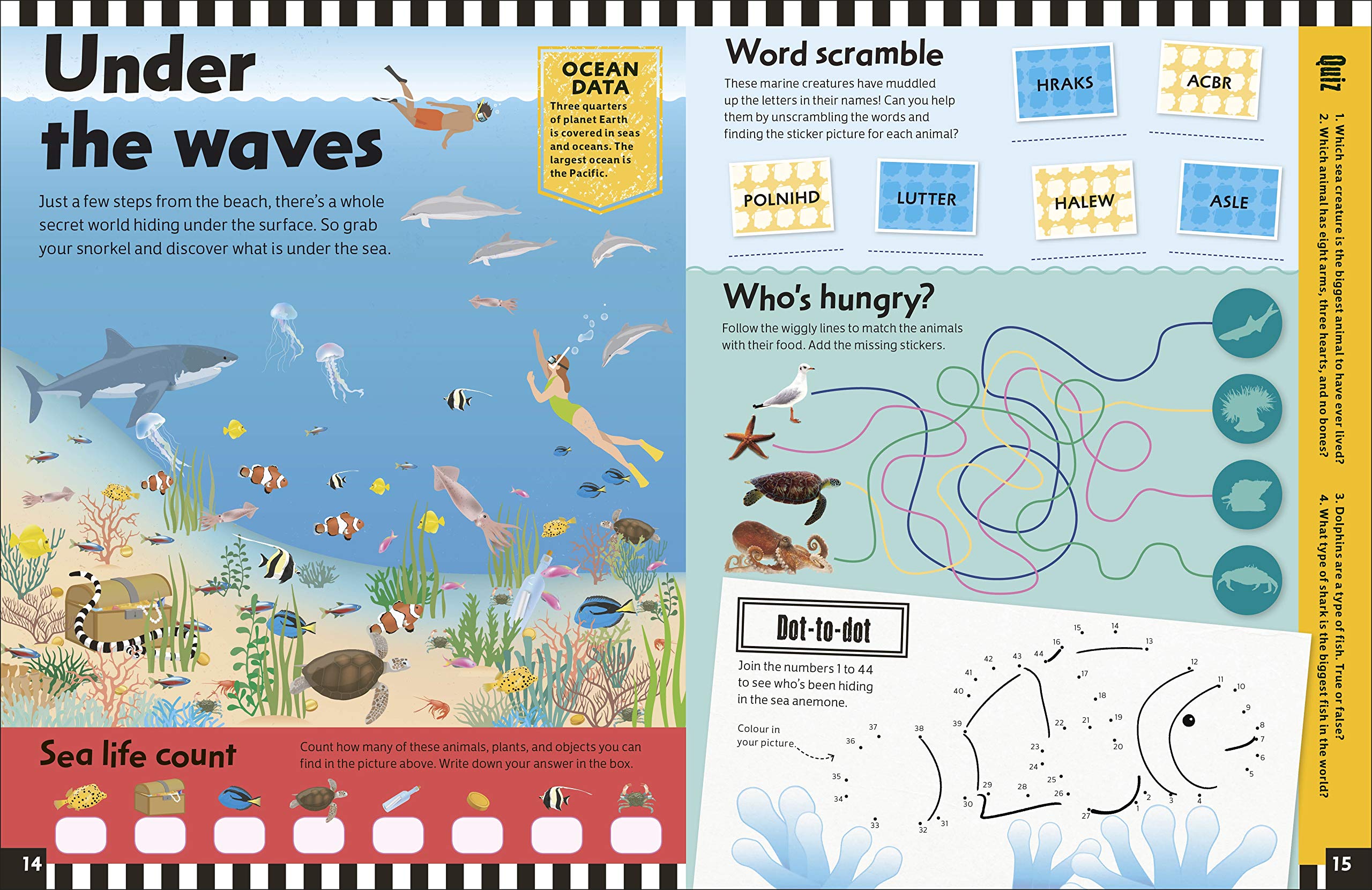 At the Seaside Activity Book: Includes more than 300 Stickers (DK)