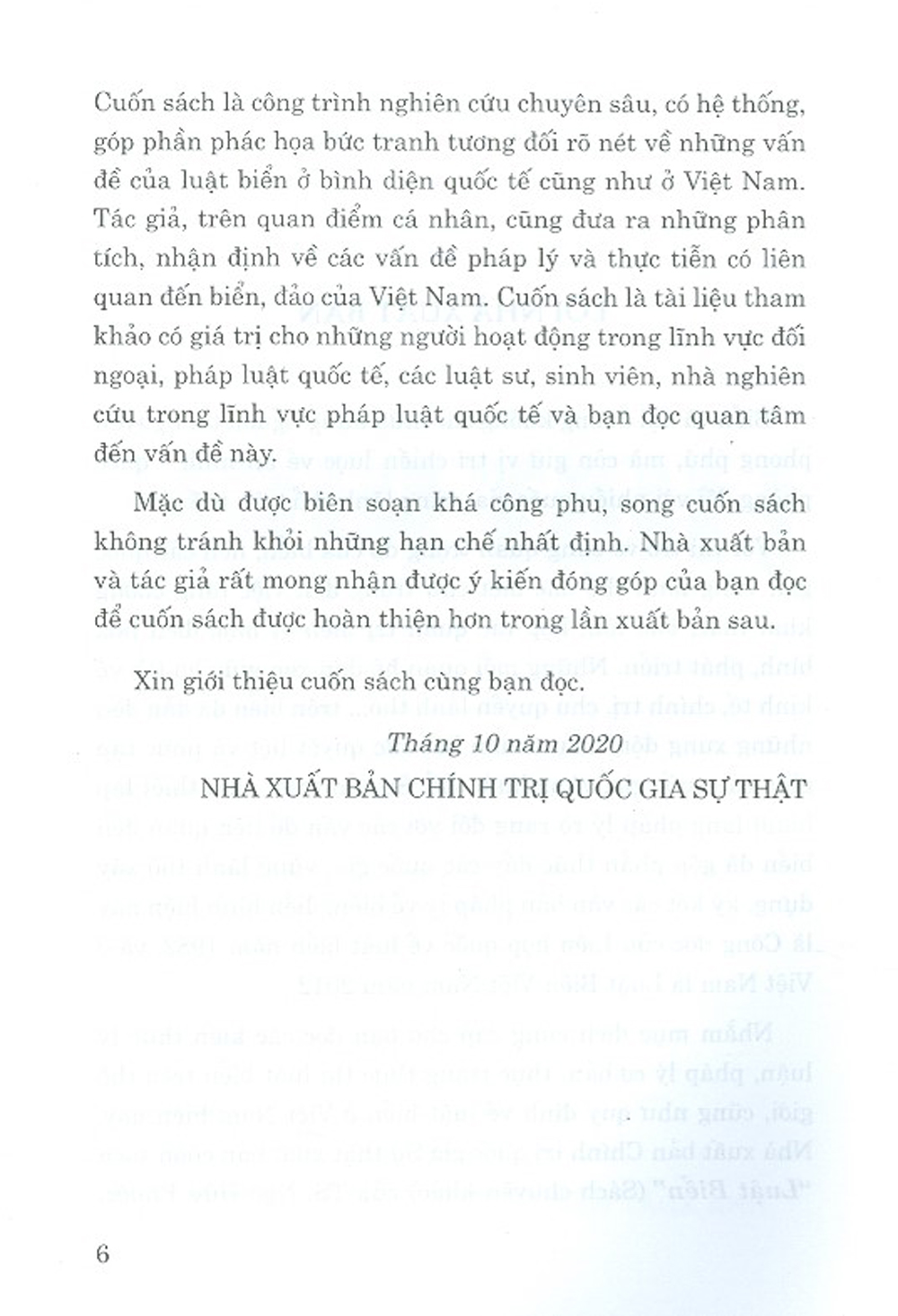 Luật Biển (Sách Chuyên Khảo)