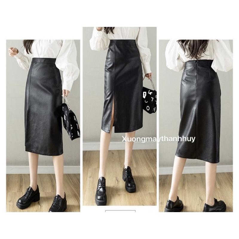 Chân váy da dáng dài Dzung Biez Store HCM #6 Chân váy da dáng dài Dzung Biez Store HCM