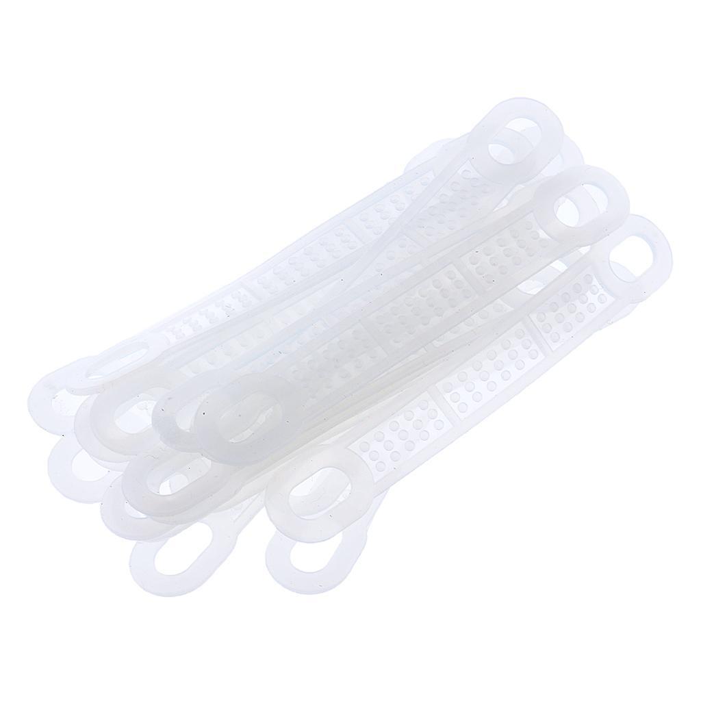 50Pcs Non-Slip Silicone Clothes Hanger Grips Clothing Hanger Strips