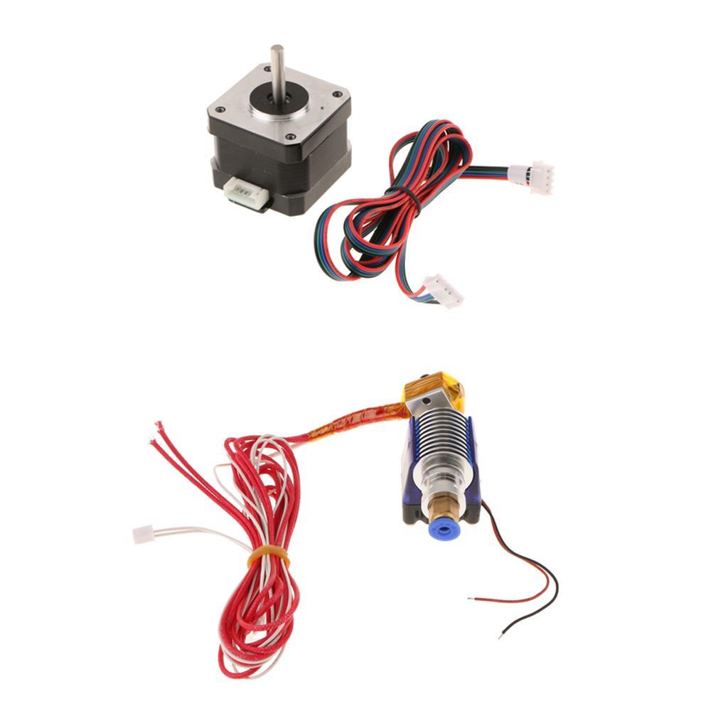 3D Printer Nema17 Stepper Motor 78Oz-in 40mm 1.8A + J-head Extruder Head V6
