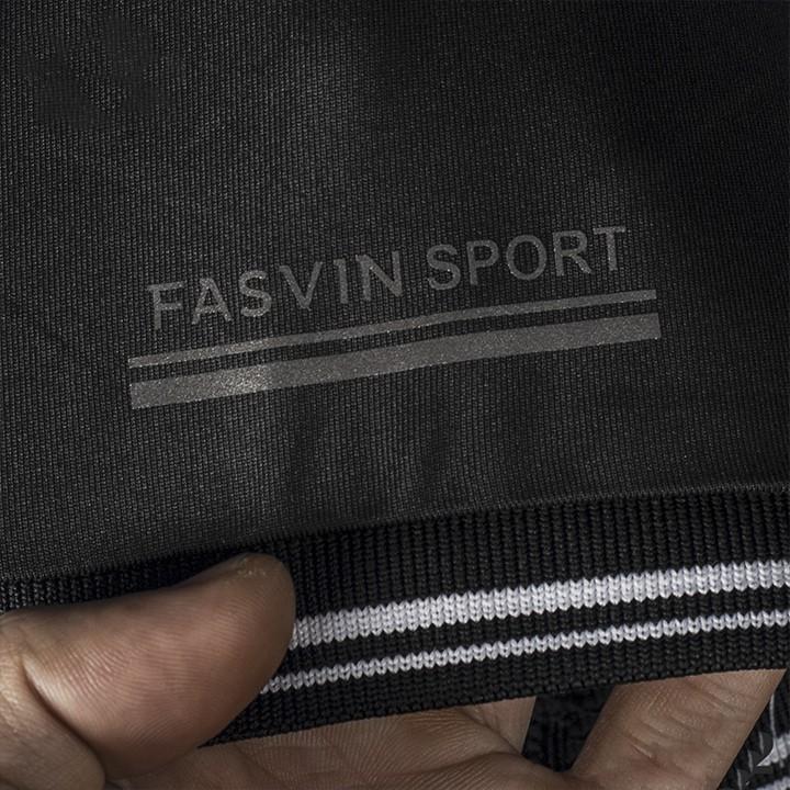 Bộ thun thể thao nam Fasvin AB20222.HN cộc tay cổ bẻ vải poly cao cấp co giãn thoải mái