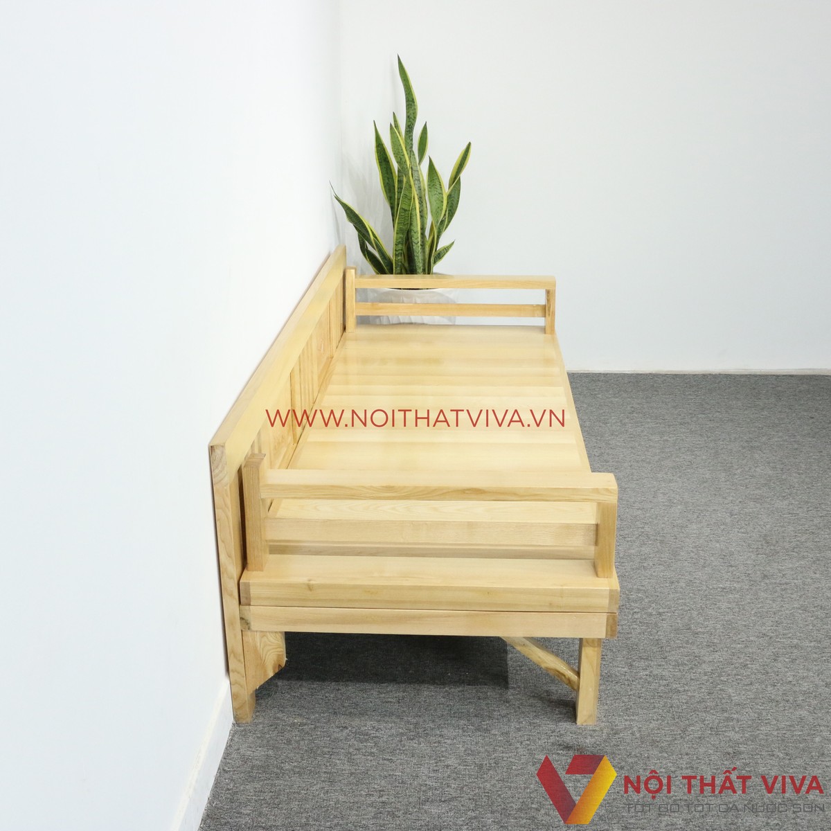 Ghế Gấp Trường Kỷ Gỗ Sồi Tự Nhiên Đẹp Giá Rẻ