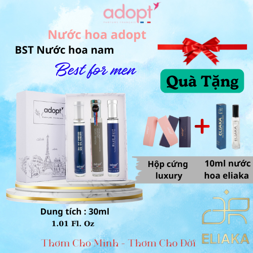 Nước hoa nam ' BST For men tinh dầu thơm chính hãng Pháp đẳng cấp phái mạnh độ lưu hương lâu dung tích 30ml