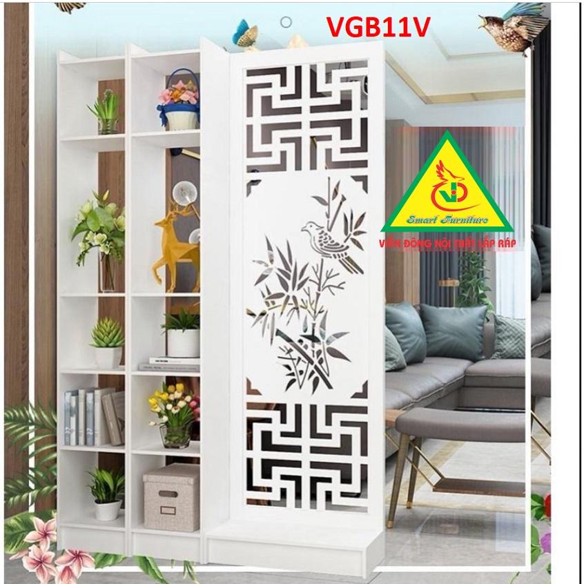 Vách ngăn liền kệ 2 vách 1 kệ VGE04V- Nội thất lắp ráp Viendong Adv