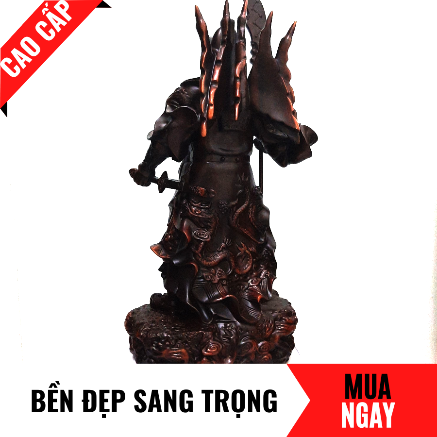 Tượng Quan Công Trang Trí Phong Thủy Cao 46cm