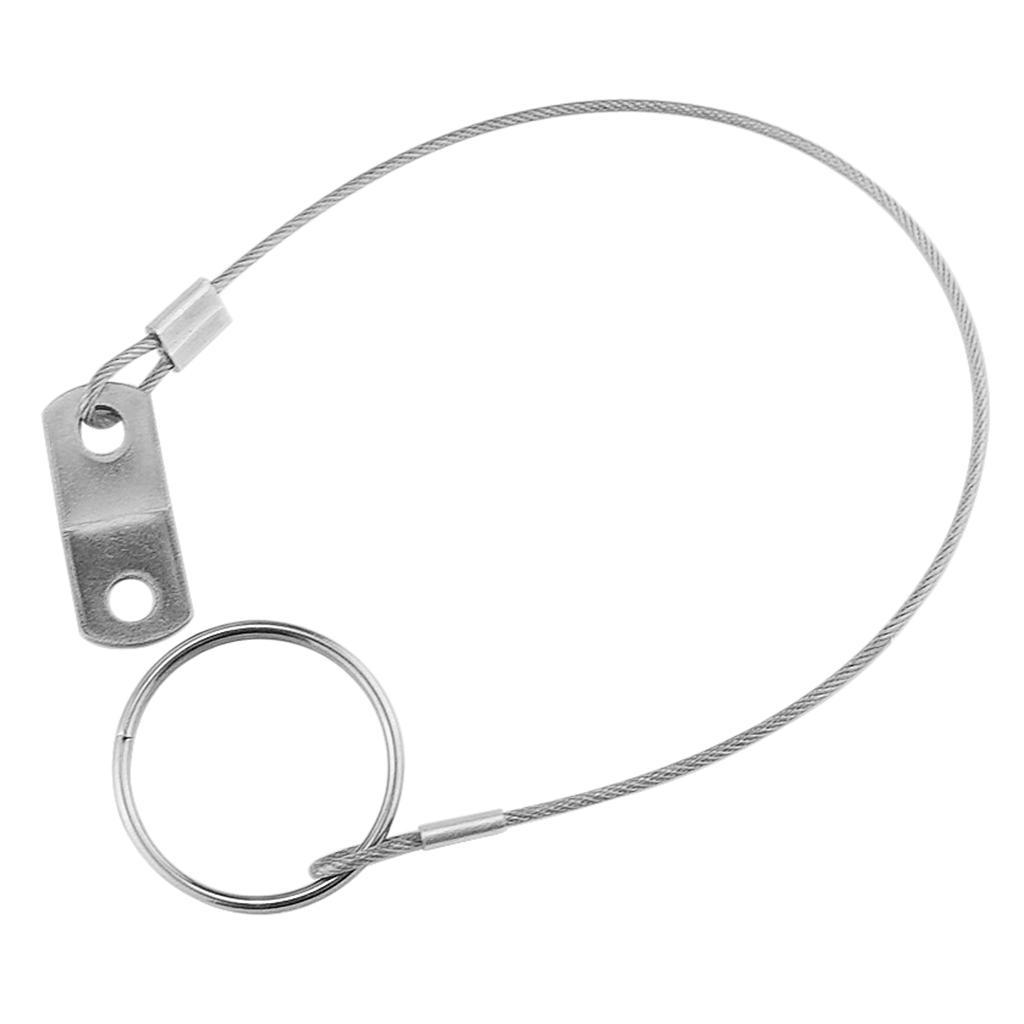Quick Release Pin, Stainless Steel w/ Lanyard, Boat Bimini Top Pin, 5.91"