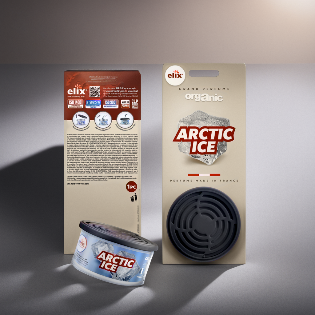 Sáp Thơm để Taplo Ô tô Elix - Hương Arctic Ice (Mát lạnh - sảng khoái)