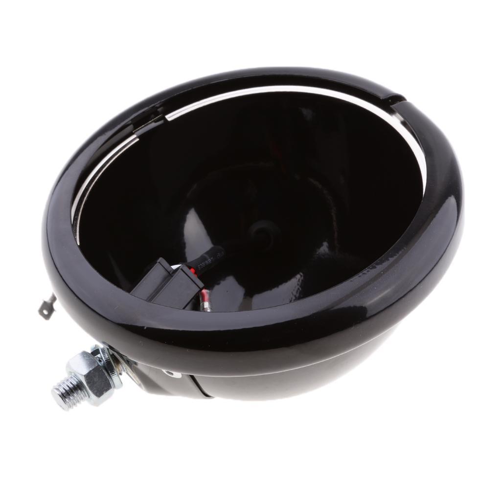 5.75 Inch Motorcycle Headlights Housing Bracket Bucket for Harley Black