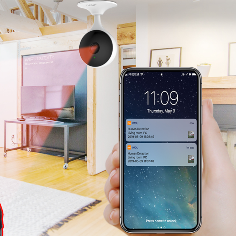 Camera Wifi IMOU Cue 2 C32EP 3MP 2K Góc Rộng Trong Nhà - Đế Nam Châm, Đàm Thoại 2 Chiều, Thông Báo Báo Động - Hàng Chính Hãng