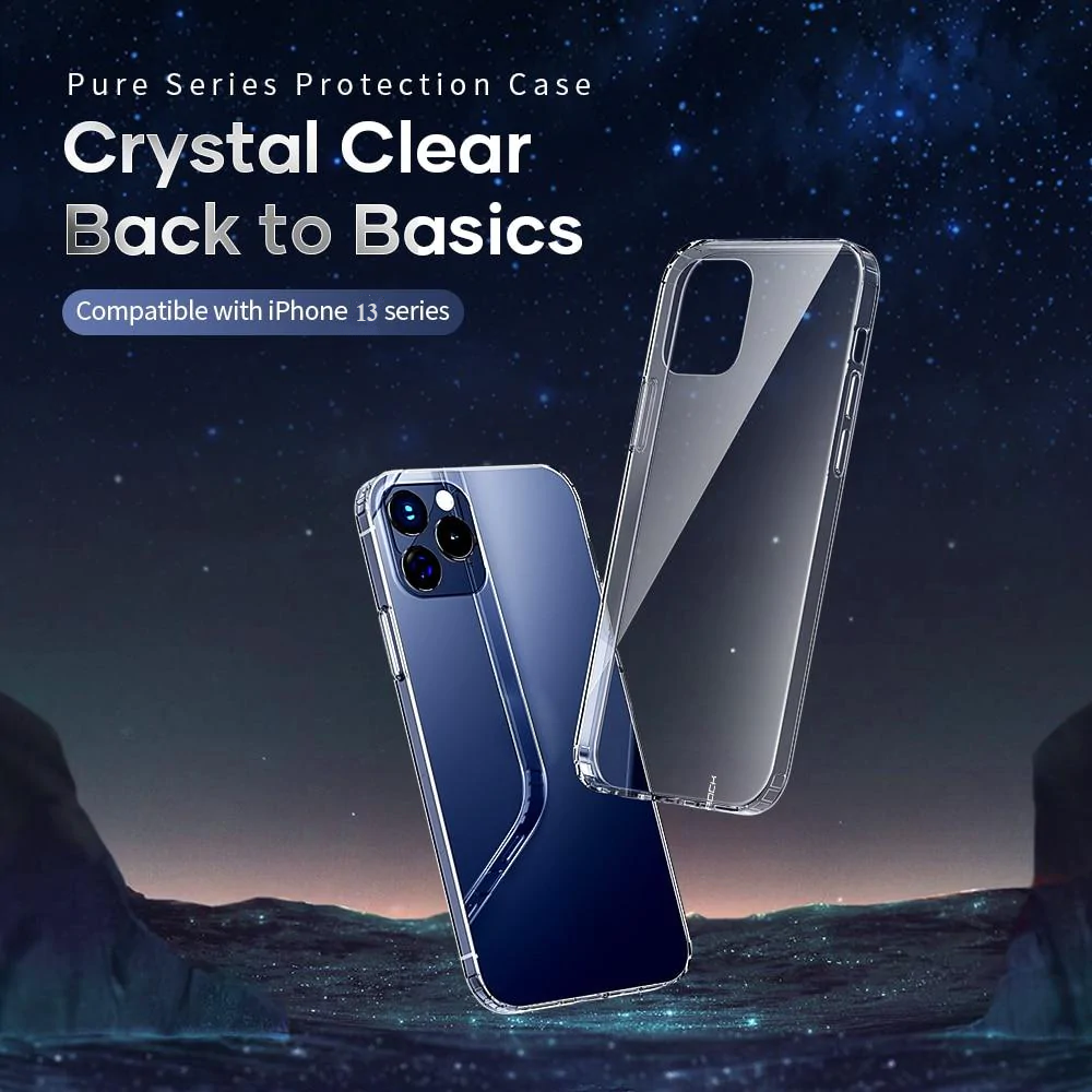 Ốp lưng chống sốc trong suốt cho iPhone 13 Pro hiệu Rock Space Protective Case siêu mỏng 1.5mm độ trong tuyệt đối, chống trầy xước, chống ố vàng, tản nhiệt tốt - hàng nhập khẩu