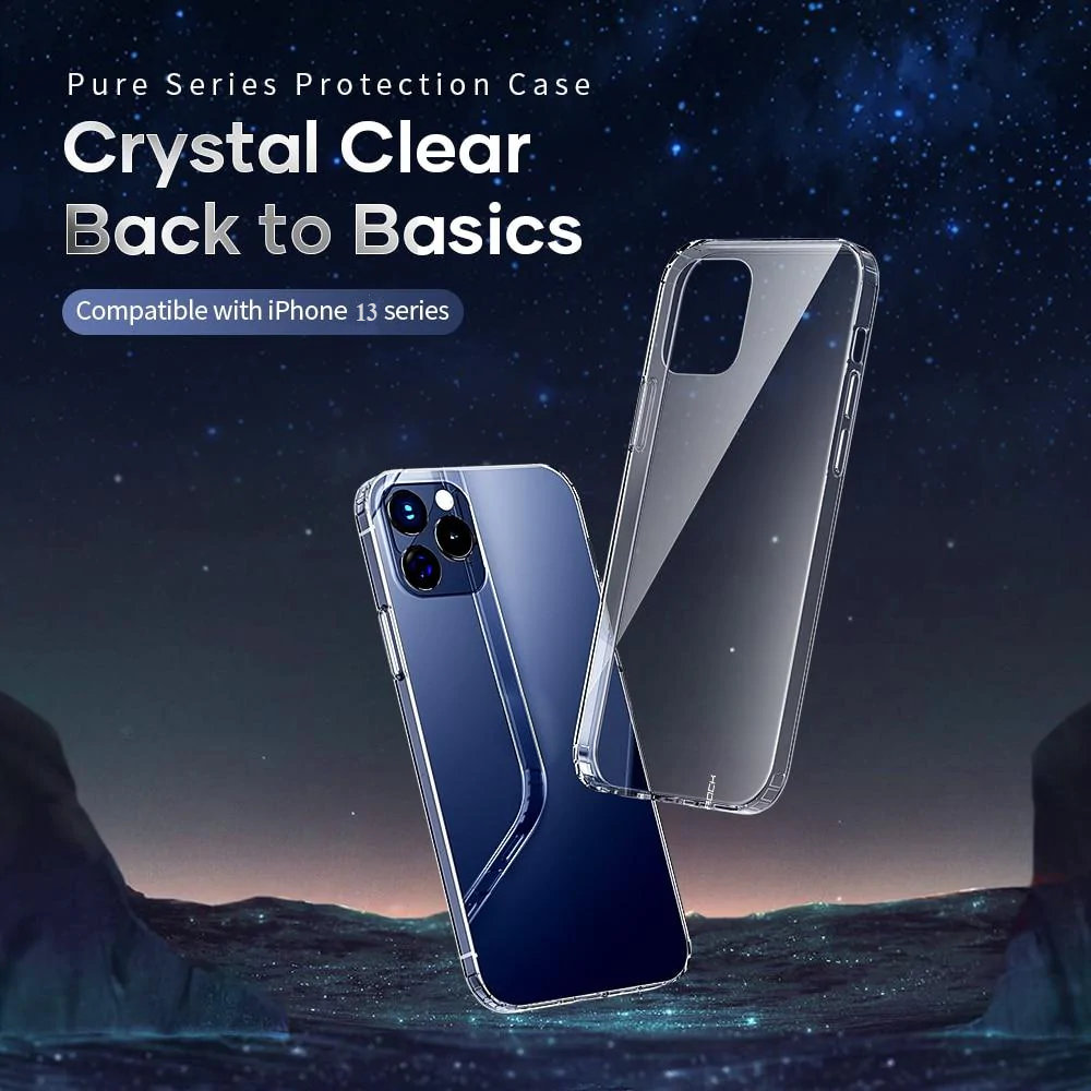 Ốp lưng chống sốc trong suốt cho iPhone 13 Pro hiệu Rock Space Protective Case siêu mỏng 1.5mm độ trong tuyệt đối, chống trầy xước, chống ố vàng, tản nhiệt tốt - hàng nhập khẩu