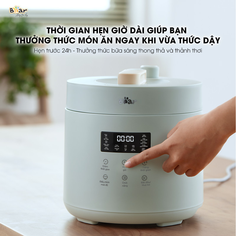 CHÍNH HÃNG BEAR VIỆT NAM  Nồi áp suất Bear tiếng Việt 2.5L SB-AS25L