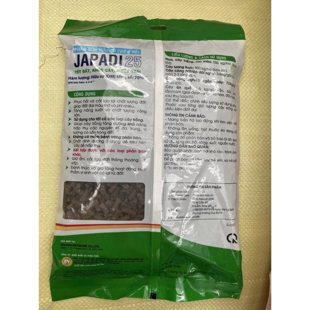 Phân Gà Hữu Cơ Nhật Bản JAPADI 25 Gói 1kg Giúp Cây Bung Chồi Mạnh - Dày Lá - Hoa Đẹp - Đậu Trái, Bón Rau