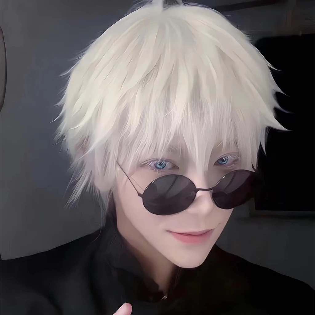 Kính râm Mắt tròn nhỏ mắt kính thủy tinh thời trang Cosplay