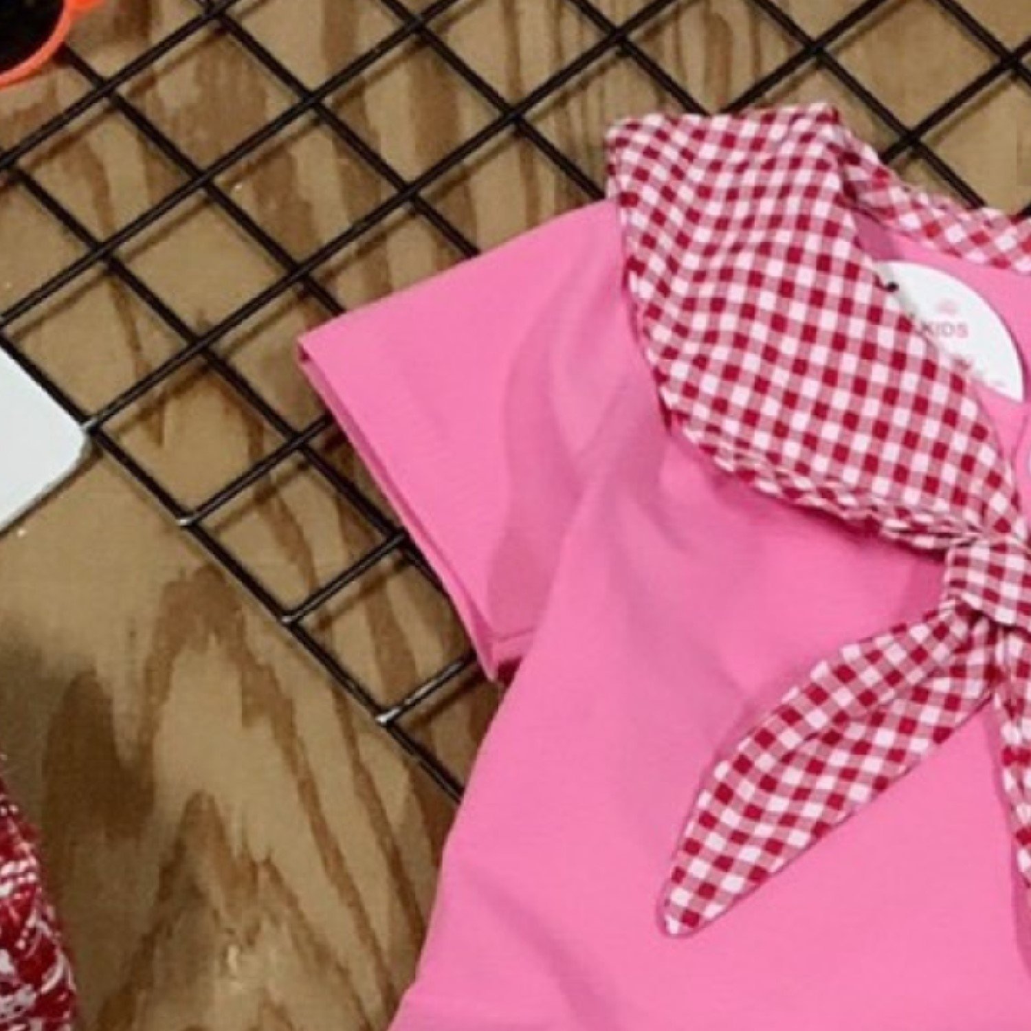 G00000415 Set áo và chân váy thủy thủ hồng cho bé gái, chất vải cotton 100%