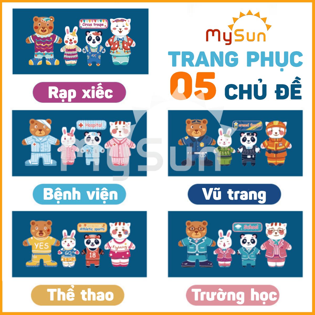 Bộ đồ chơi NAM CHÂM ghép xếp hình phát triển trí tuệ thông minh cho bé 3 4 5 6 tuổi MySun