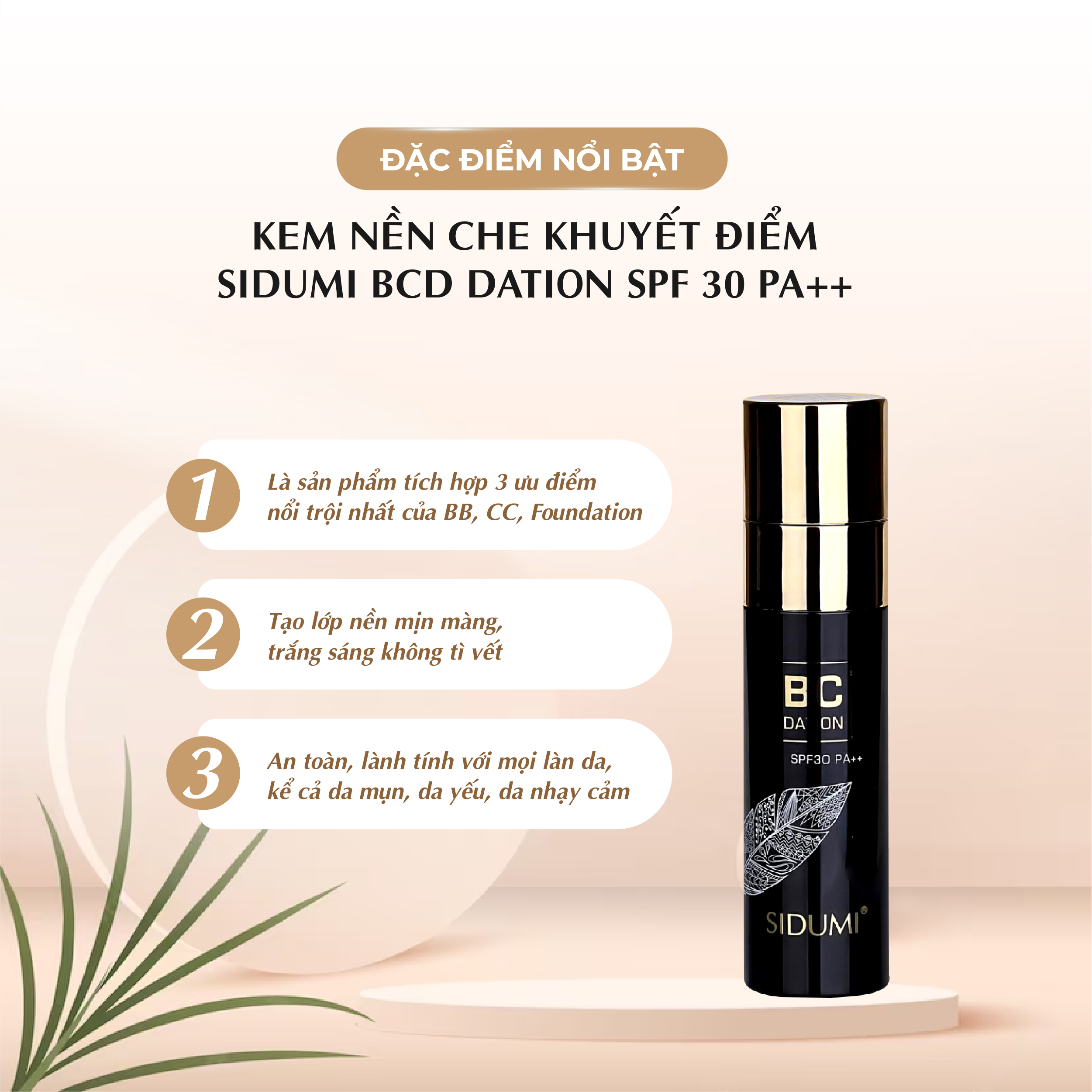 Kem trang điểm nền BCDation SIDUMI