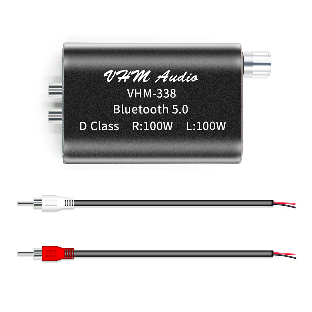 Bộ Thu Âm Không Dây Vhm338 Bluetooth 5.0 Âm Thanh Nổi HiFi Công Suất 100w + Bộ Khuếch Đại Âm Thanh Trên Ô Tô 100w