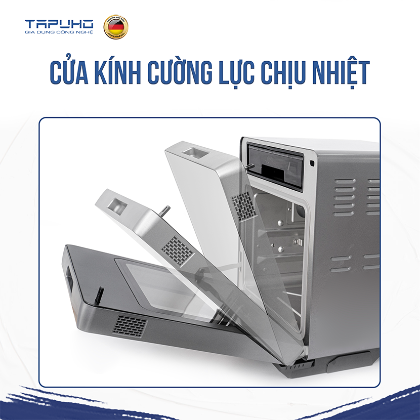 Nồi Chiên Hơi Nước Tapuho TSF16 | Dung Tích 16L | Công Suất 2800W | 60 Chương Trình Nấu | Tự Động Quay Gà Nguyên Con | Hàng Chính Hãng