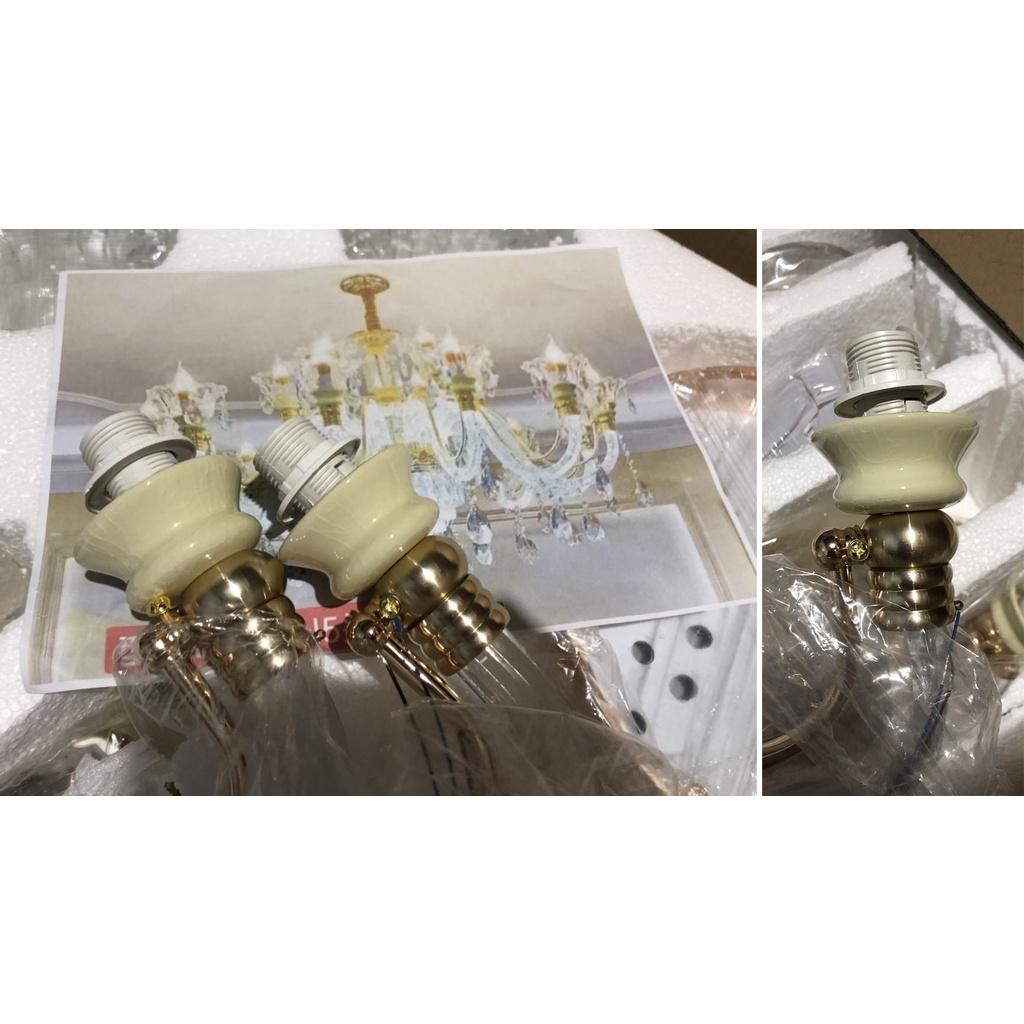 Đèn chùm CAPOS kiểu dáng hiện đại loại 8 tay trang trí nhà cửa sang trọng - kèm bóng LED chuyên dụng.