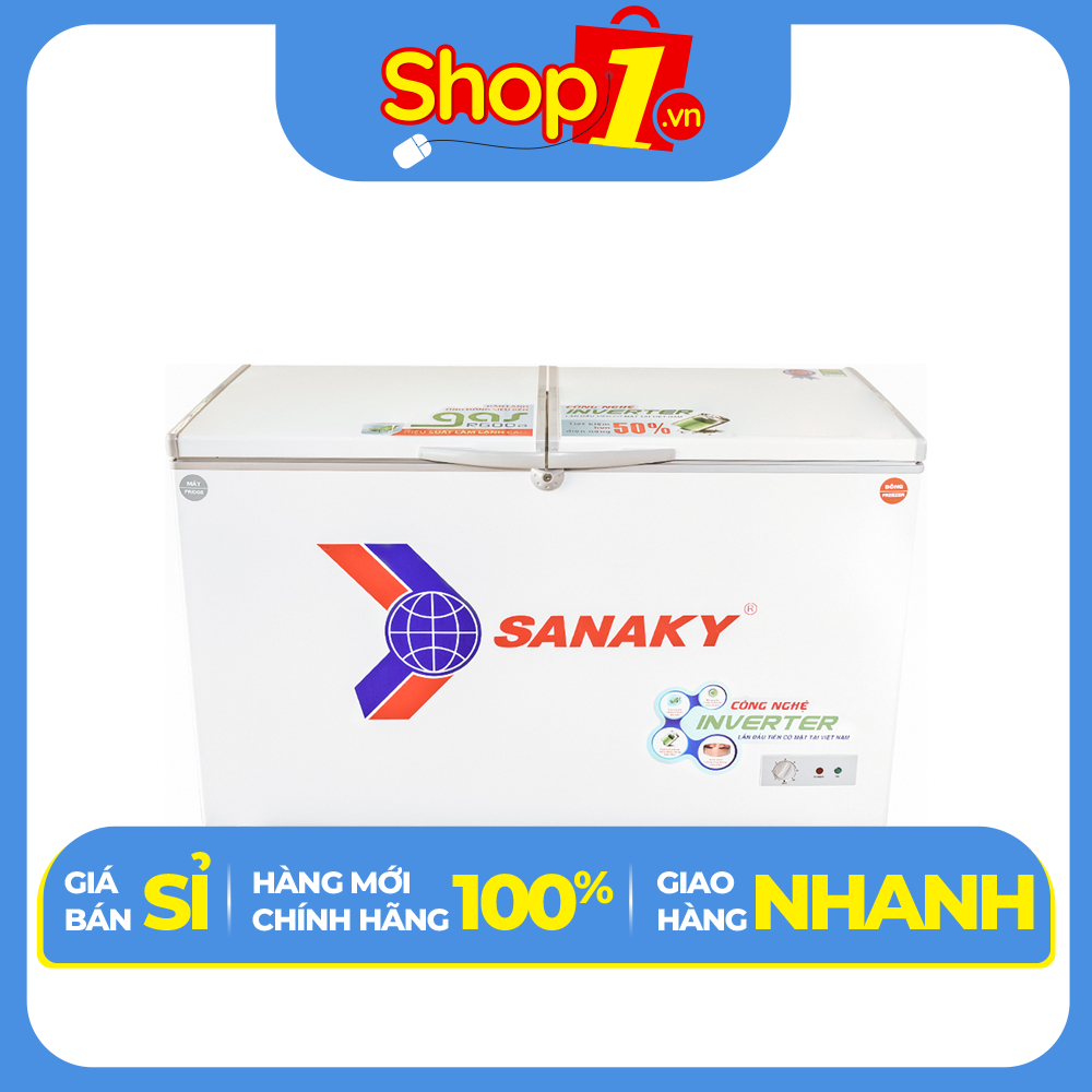 Tủ đông Sanaky Inverter 280 lít VH-4099W3 - Hàng chính hãng (Giao toàn quốc)