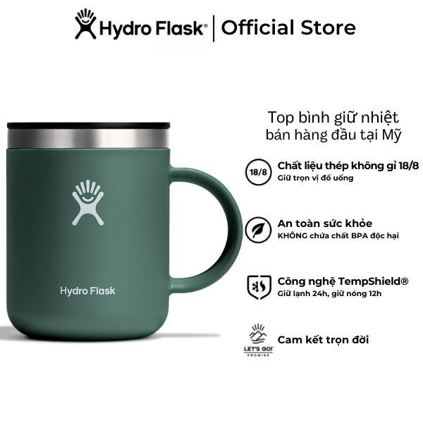 Bình giữ nhiệt cà phê Hydro Flask 12 OZ Mug - Chất liệu bền bỉ, Hàng chính hãng(Season 2024)