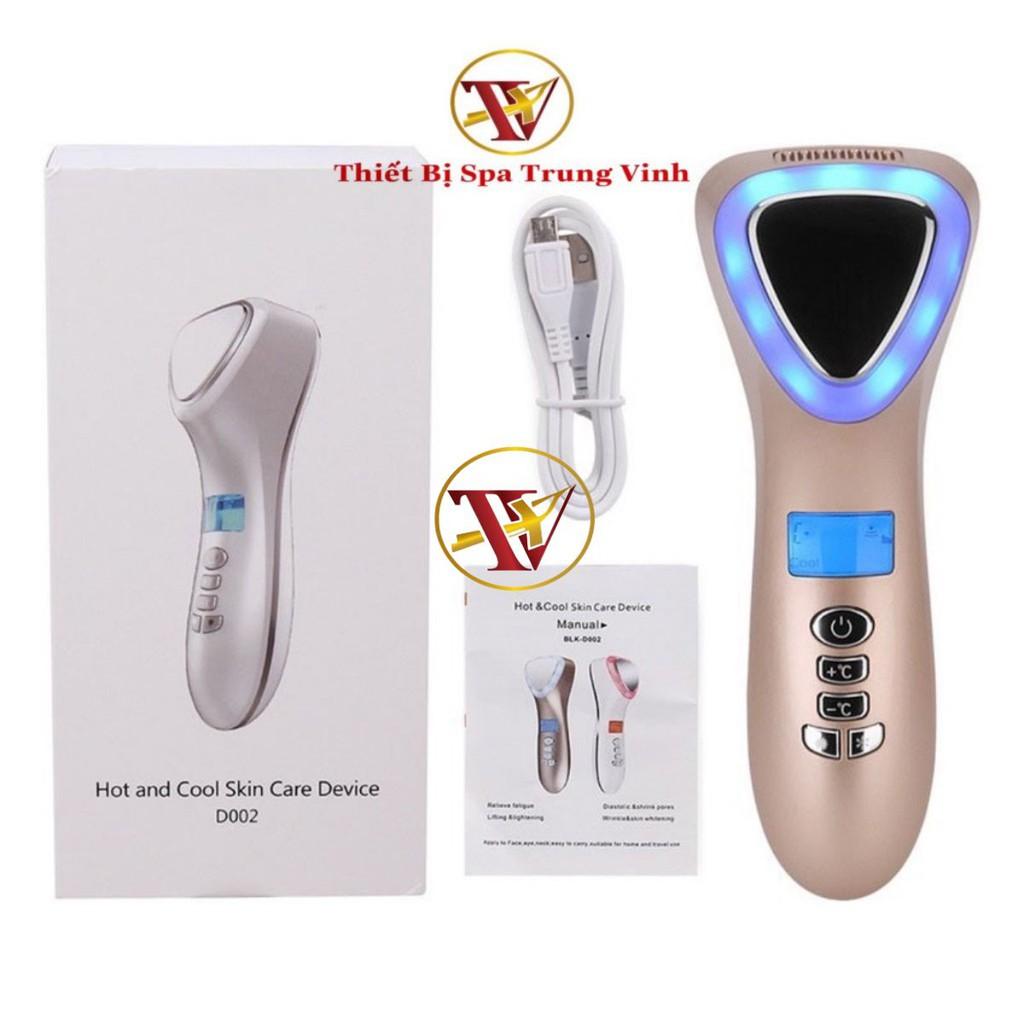 Búa điện di nóng lạnh massage ion ánh sáng sinh học trẻ hóa da D002 - D002