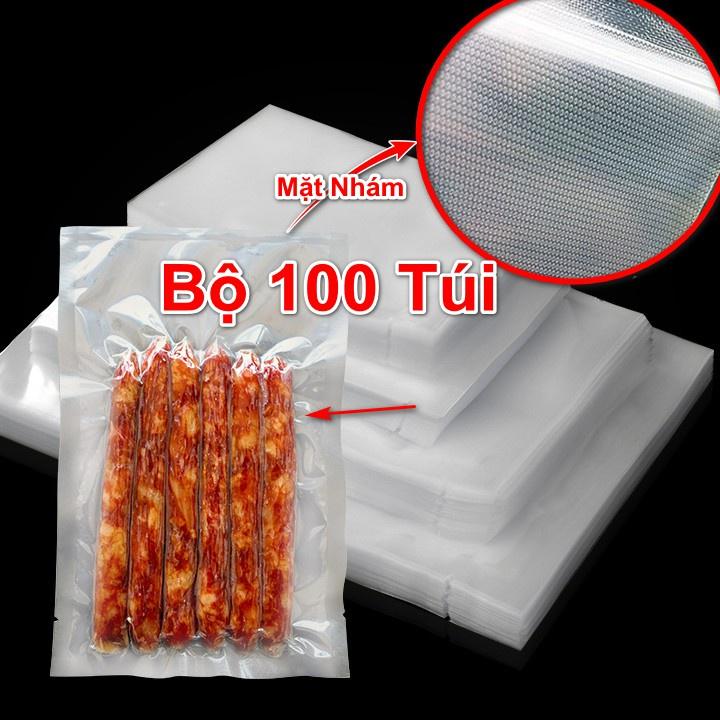 Set 100 Túi Hút Chân Không Một Mặt Nhám Cao Cấp