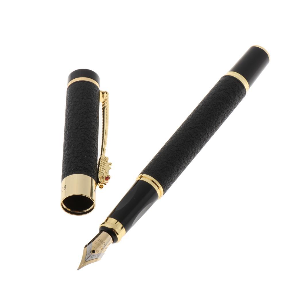 Elegant Fountain Pen Fine 0.5mm Business Writing Supplies black