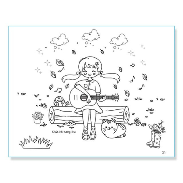 Sách Tô Màu - Vẽ Cho Em Một Màu Bình Yên! - Don't Worry, Tớ Là Capy!