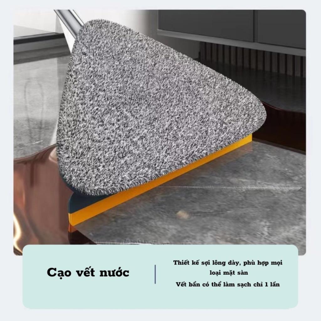 Chổi lau nhà thông minh 5in1 tam giác, chổi quét trần nhà,chổi chà sàn,lau kính thông minh xoay 360 độ chất liệu cao cấp
