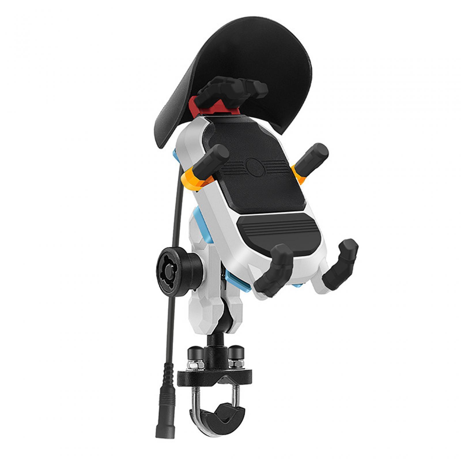 Motorcycle Phone Mount 15W Universal Handlebar Holder for Electric Bike