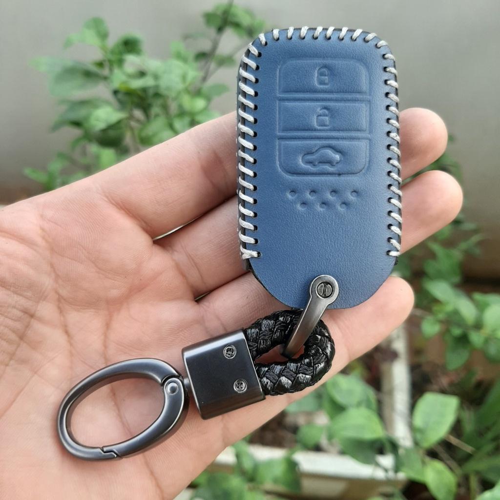 Bao Da Chìa Khóa Honda CRV, City, Civic . Da Bò Nhập Khẩu ITALIA, Khắc Tên + Số ĐT Chủ Xe.