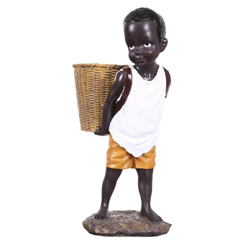 African Statue Figurine Sculpture Figurine Art Tribal Resin Crafts