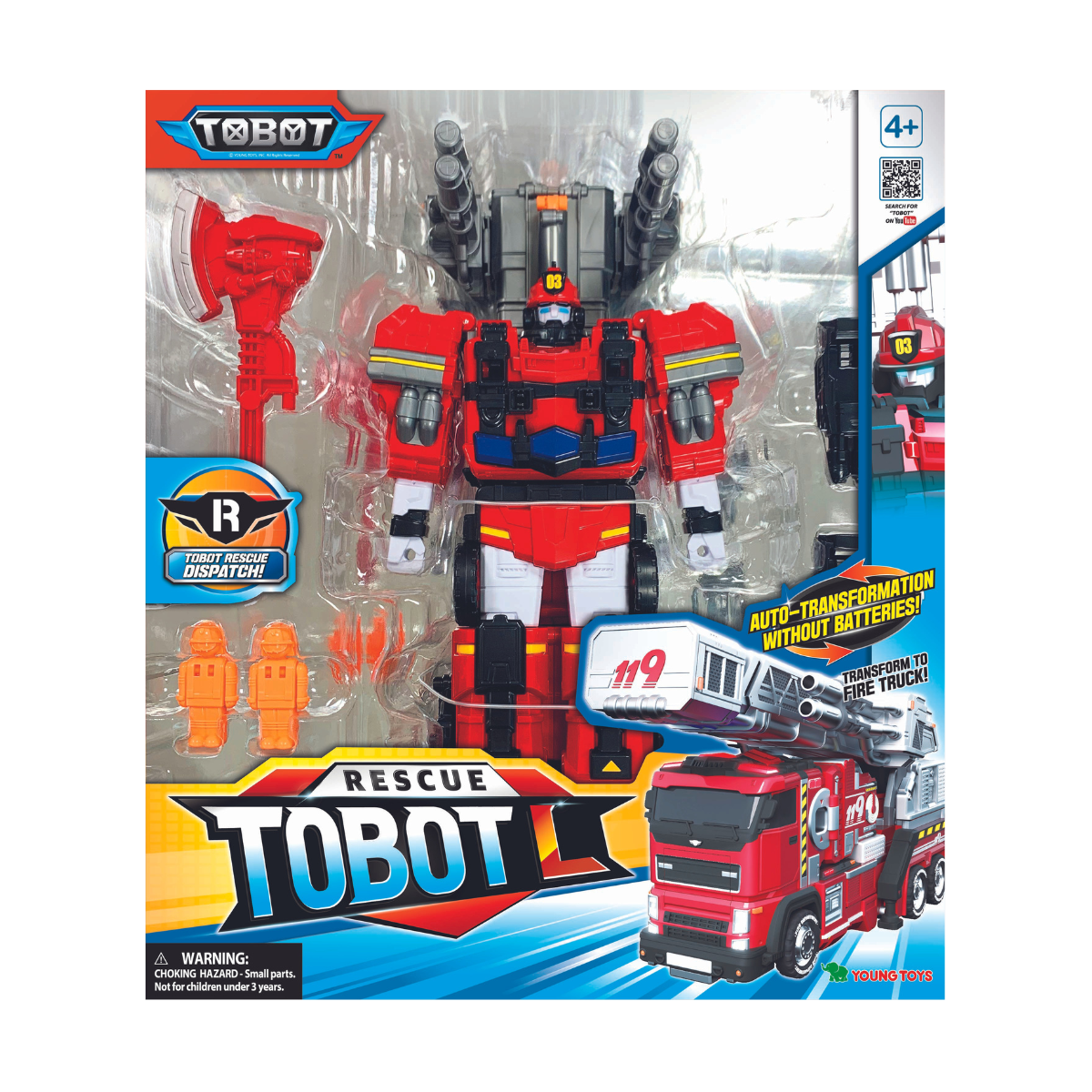 Đồ Chơi Siêu Tobot Cứu Hộ Biến Hình Cỡ Lớn Xe Cứu Hỏa L Tobot 301153