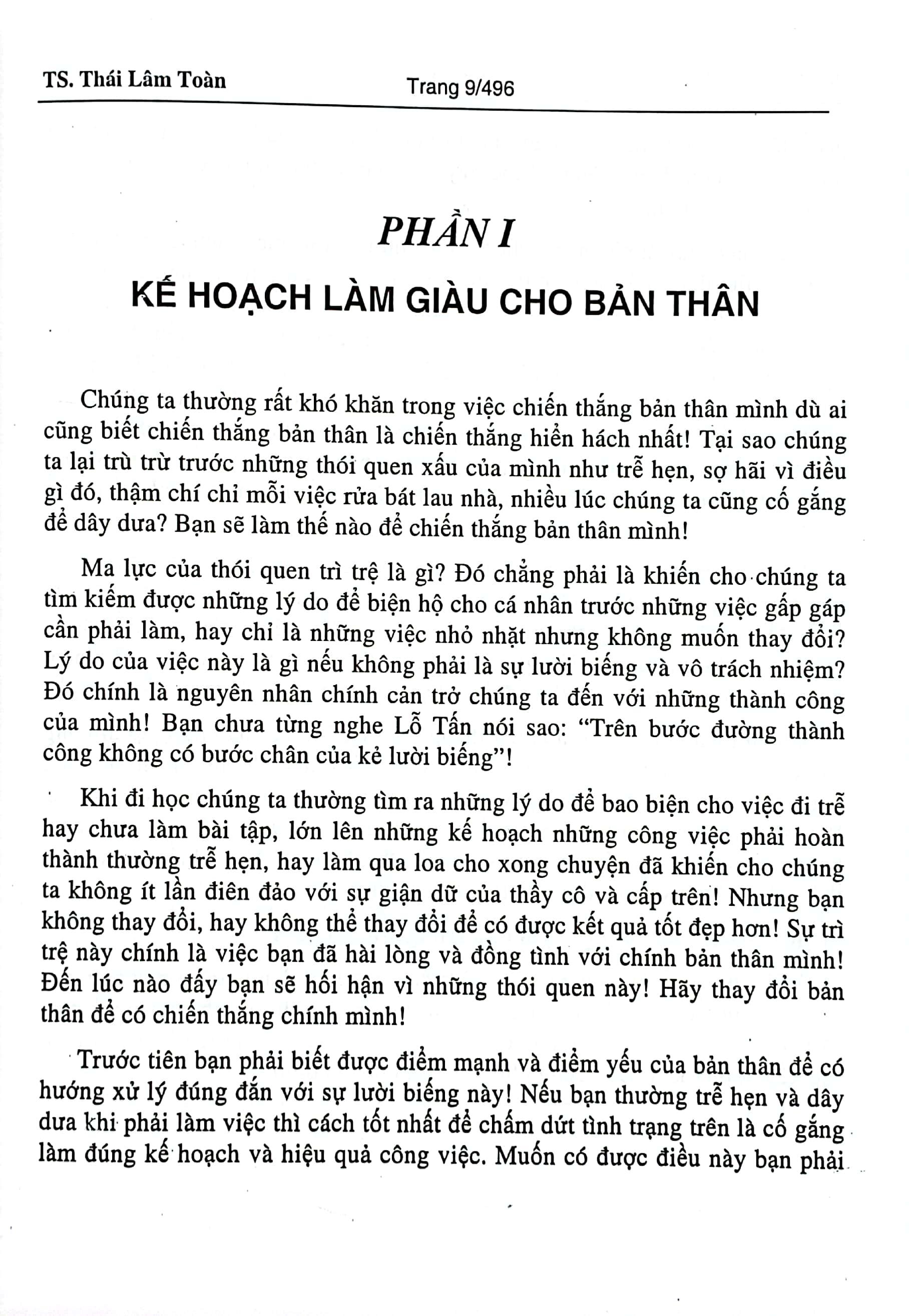 Kế Hoạch Làm Giàu Và Áp Dụng Bí Quyết Thành Công