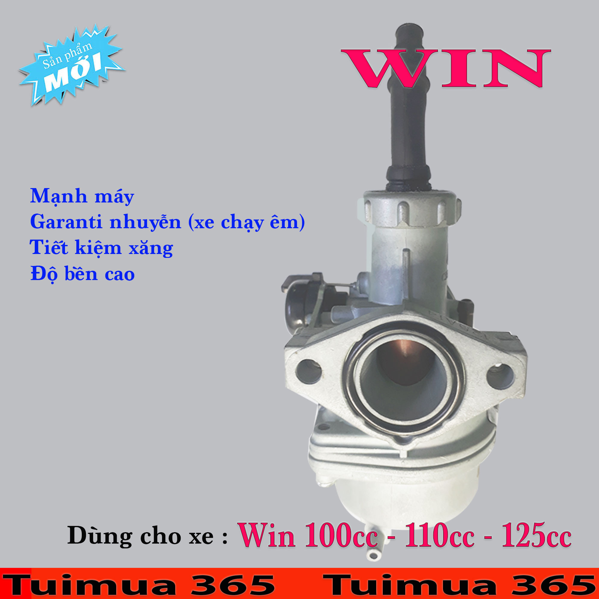 Bình Xăng Con (Bộ Chế Hòa Khí ) dành cho Win 100cc, Win 110cc, Win 125cc