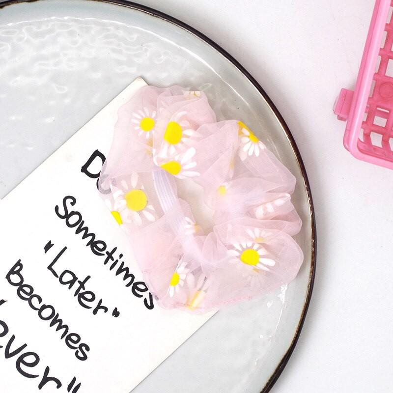 Dây buộc tóc hoa cúc cho bạn gái