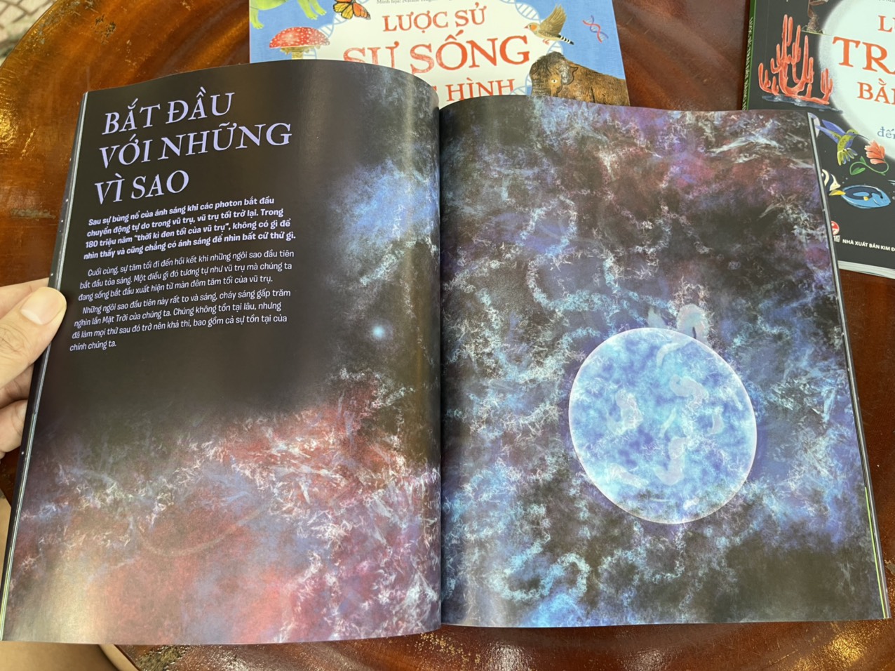 LƯỢC SỬ VŨ TRỤ BẰNG HÌNH - Hành trình vượt không gian và thời gian- Anne Rooney – Mỹ Linh dịch - Natalie Hughes minh hoạ - NXB Kim Đồng